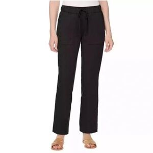 Buffalo David Bitton Soft Tencel Pull-On Pants, Women’s Size XL Black, NWT